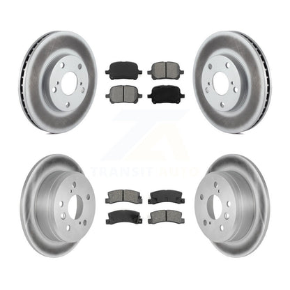 [Avant + Arrière] Kit de disque (revêtu) et plaquette (semi-métallique) de frein pour Toyota Camry Lexus ES300 Solara KGS-100726