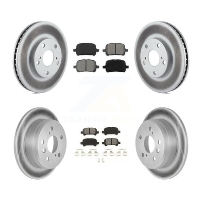 [Avant + Arrière] Kit de disque (revêtu) et plaquette (semi-métallique) de frein pour Toyota Camry Solara KGS-100727