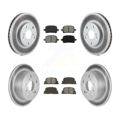 [Avant + Arrière] Kit de disque (revêtu) et plaquette (semi-métallique) de frein pour Toyota Camry Lexus ES300 KGS-100728