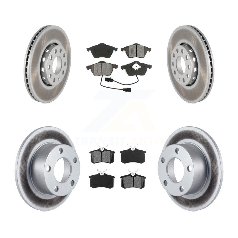 [Avant + Arrière] Kit de disque (revêtu) et plaquette (semi-métallique) de frein pour Volkswagen Passat KGS-100739