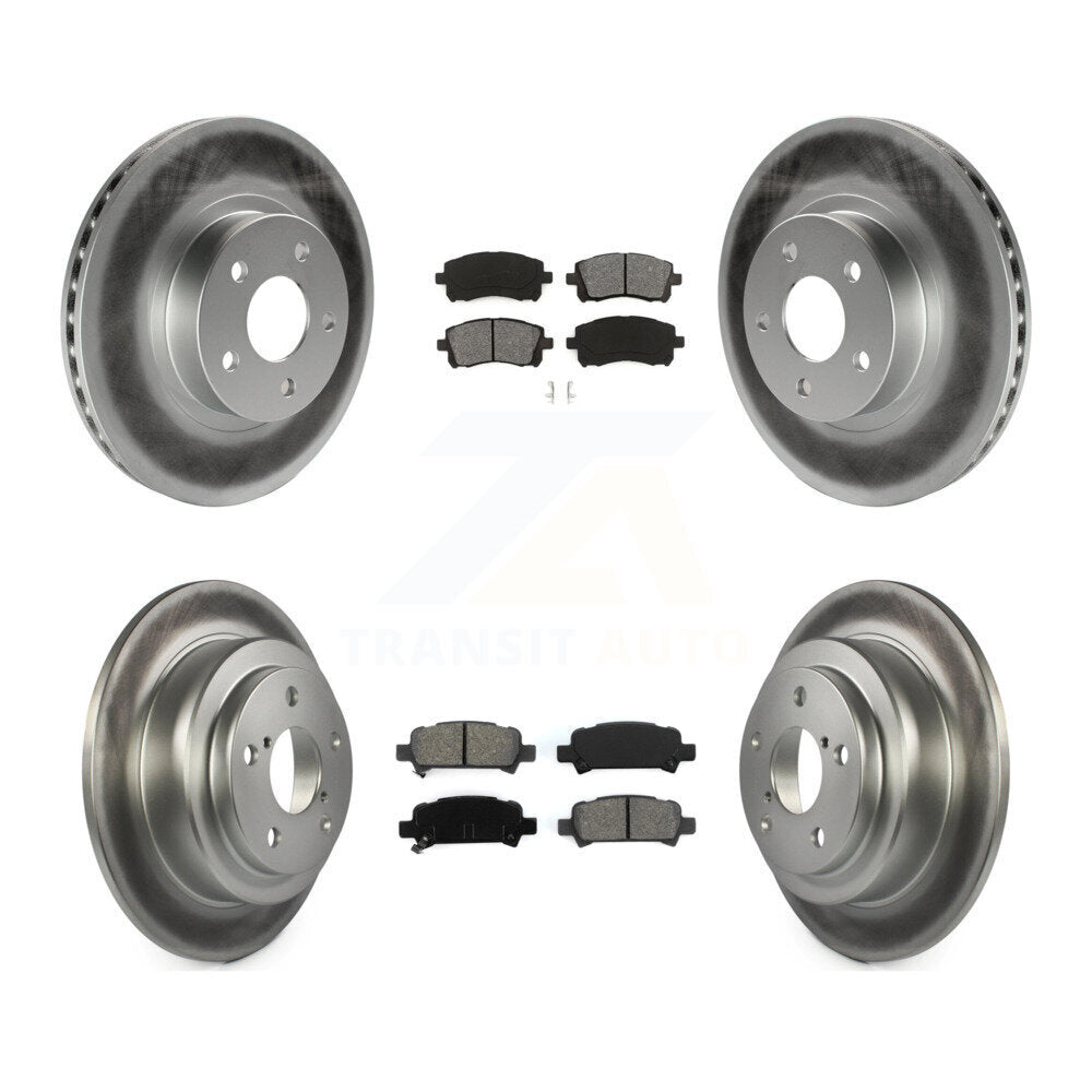 [Avant + Arrière] Kit de disque (revêtu) et plaquette (semi-métallique) de frein pour Subaru Forester Impreza KGS-100749