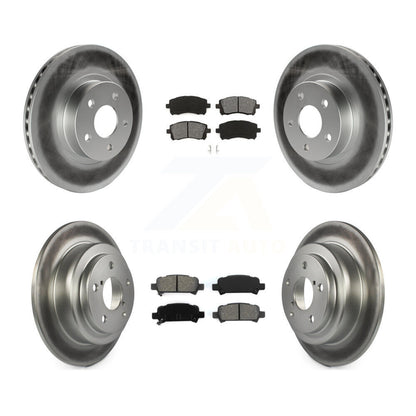 [Avant + Arrière] Kit de disque (revêtu) et plaquette (semi-métallique) de frein pour Subaru Forester Impreza KGS-100749