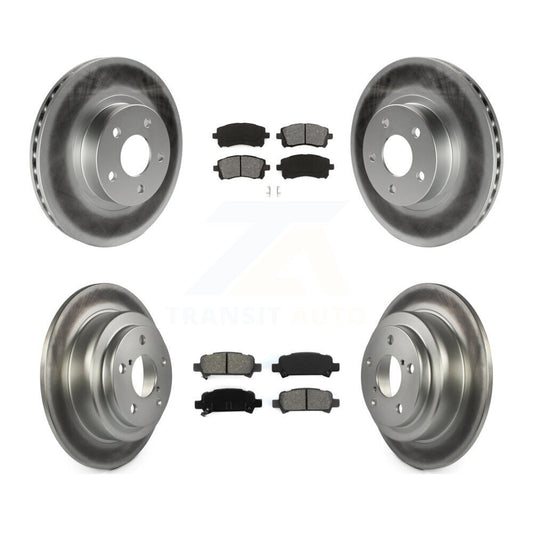 [Avant + Arrière] Kit de disque (revêtu) et plaquette (semi-métallique) de frein pour Subaru Forester Impreza KGS-100749