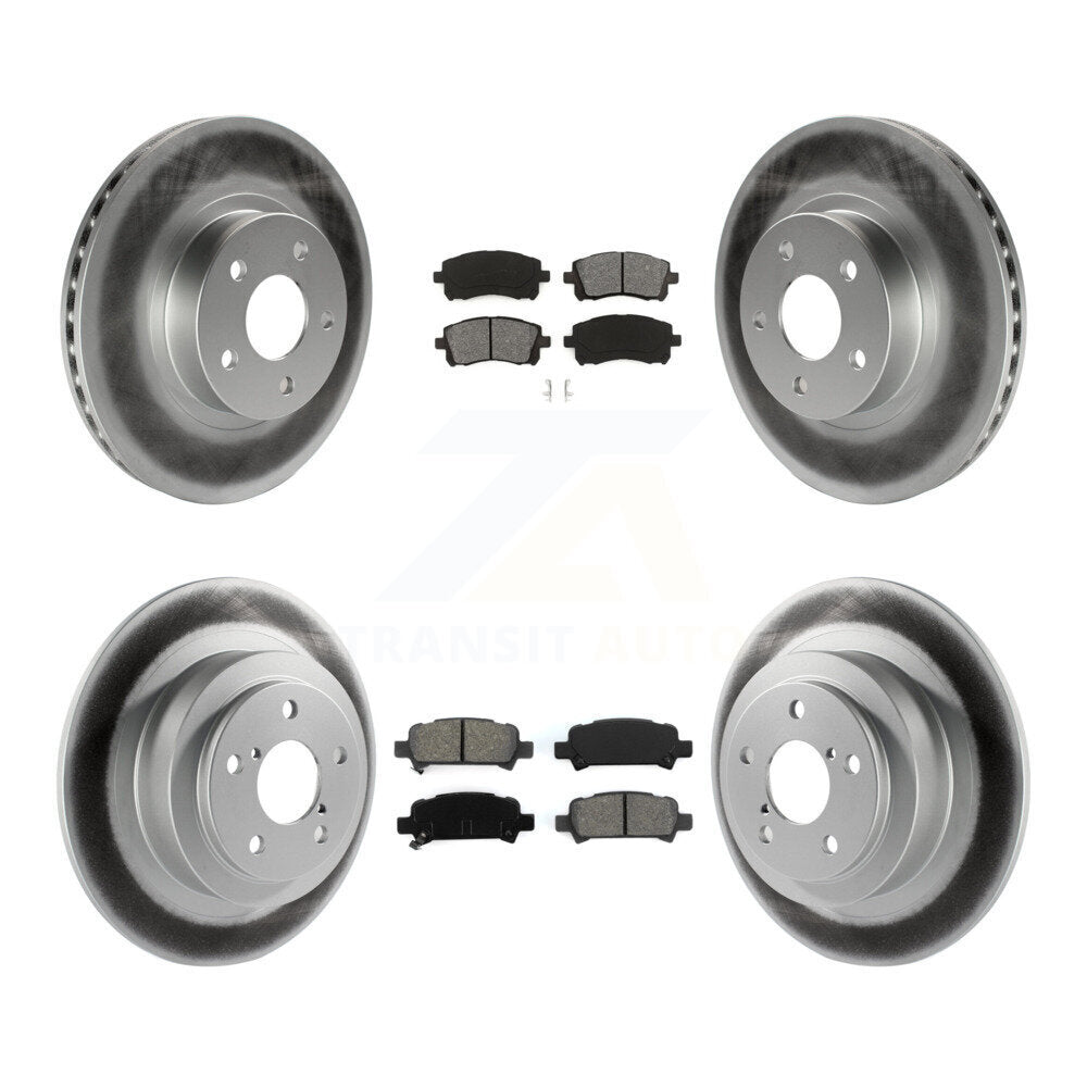 [Avant + Arrière] Kit de disque (revêtu) et plaquette (semi-métallique) de frein pour Subaru Outback Legacy KGS-100750