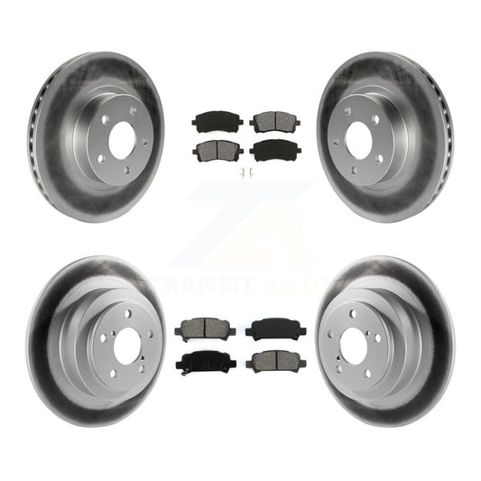 [Avant + Arrière] Kit de disque (revêtu) et plaquette (semi-métallique) de frein pour Subaru Outback Legacy KGS-100750