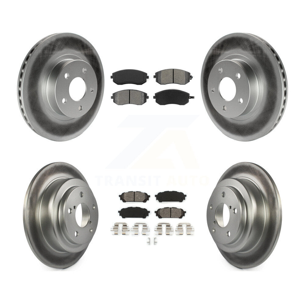 [Avant + Arrière] Kit de disque (revêtu) et plaquette (semi-métallique) de frein pour Subaru Impreza Saab 9-2X KGS-100751