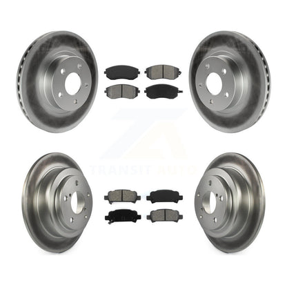 [Avant + Arrière] Kit de disque (revêtu) et plaquette (semi-métallique) de frein pour 2002-2003 Subaru Impreza Outback RS TS KGS-100752