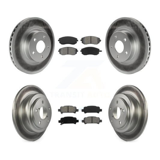 [Avant + Arrière] Kit de disque (revêtu) et plaquette (semi-métallique) de frein pour 2002-2003 Subaru Impreza Outback RS TS KGS-100752