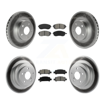 [Avant + Arrière] Kit de disque (revêtu) et plaquette (semi-métallique) de frein pour Subaru Legacy KGS-100753