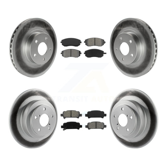 [Avant + Arrière] Kit de disque (revêtu) et plaquette (semi-métallique) de frein pour Subaru Legacy KGS-100753