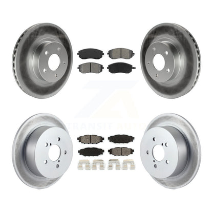 [Avant + Arrière] Kit de disque (revêtu) et plaquette (semi-métallique) de frein pour 2005 Subaru Legacy i Limited avec 277mm Diameter Rotor KGS-100754