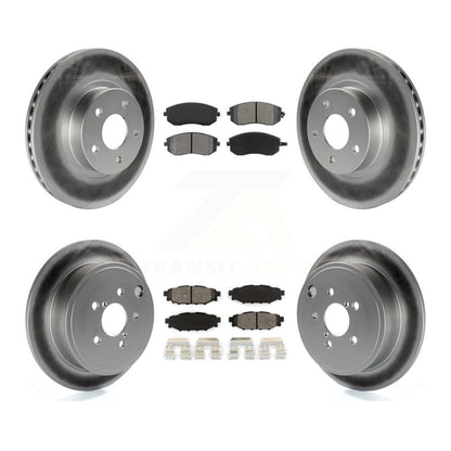 [Avant + Arrière] Kit de disque (revêtu) et plaquette (semi-métallique) de frein pour Subaru Impreza KGS-100755
