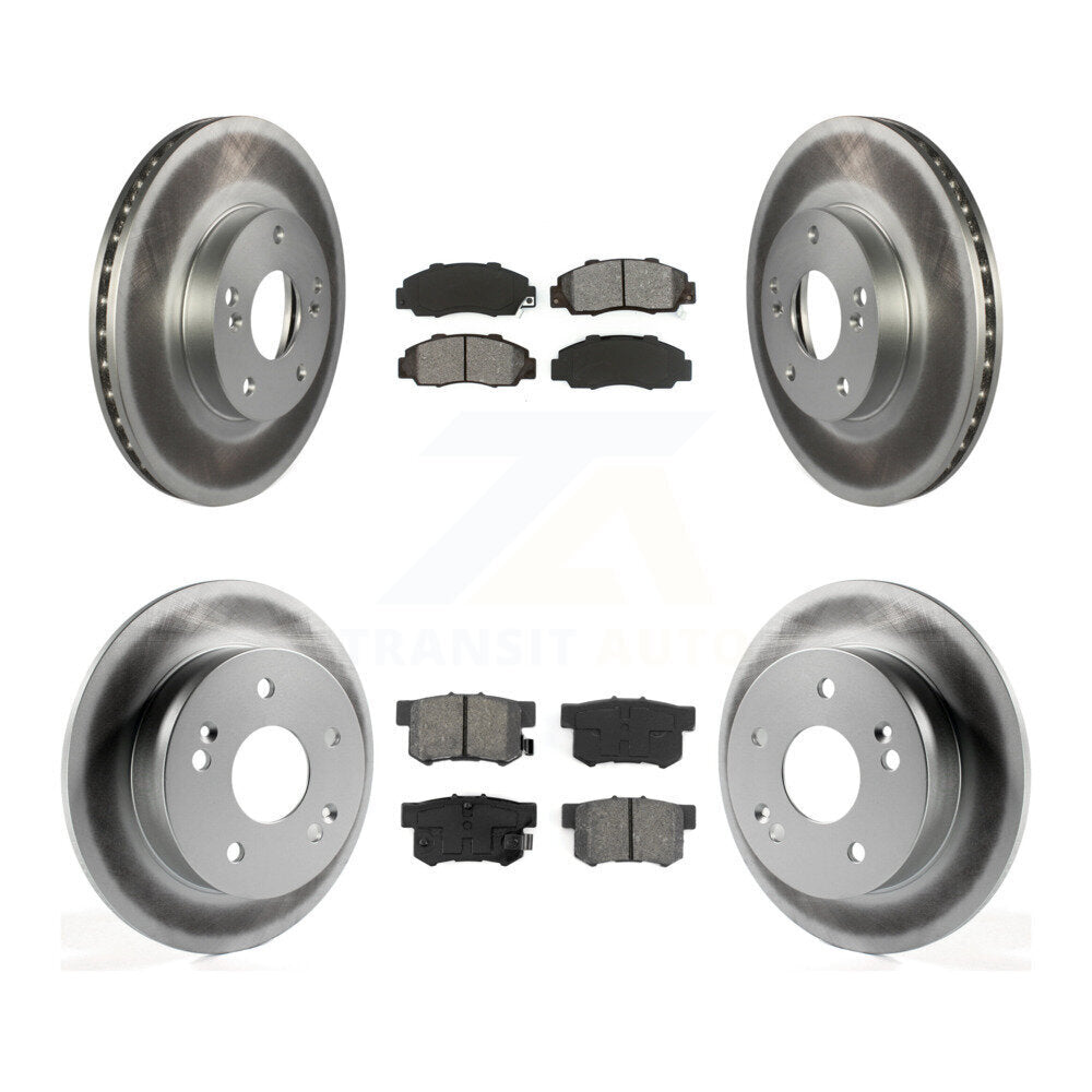 [Avant + Arrière] Kit de disque (revêtu) et plaquette (semi-métallique) de frein pour 1998-2002 Honda Accord 3.0L KGS-100759