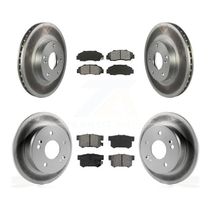 [Avant + Arrière] Kit de disque (revêtu) et plaquette (semi-métallique) de frein pour 1998-2002 Honda Accord 3.0L KGS-100759