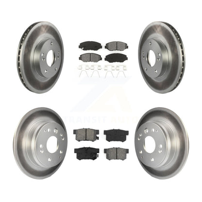 [Avant + Arrière] Kit de disque (revêtu) et plaquette (semi-métallique) de frein pour 2003-2011 Honda Element KGS-100762