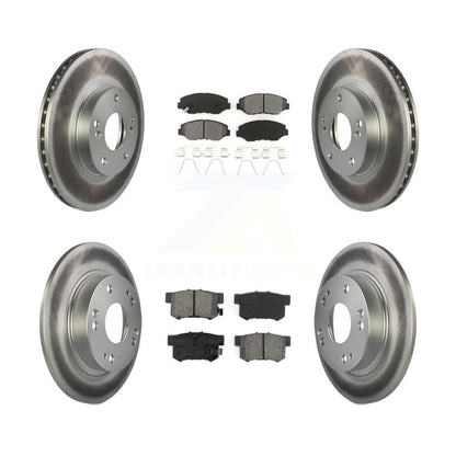 [Avant + Arrière] Kit de disque (revêtu) et plaquette (semi-métallique) de frein pour Honda Civic Acura ILX KGS-100763