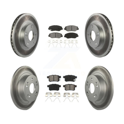 [Avant + Arrière] Kit de disque (revêtu) et plaquette (semi-métallique) de frein pour Honda Accord KGS-100764