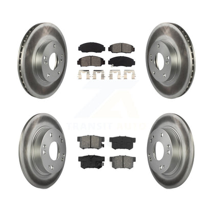 [Avant + Arrière] Kit de disque (revêtu) et plaquette (semi-métallique) de frein pour Acura CSX KGS-100767
