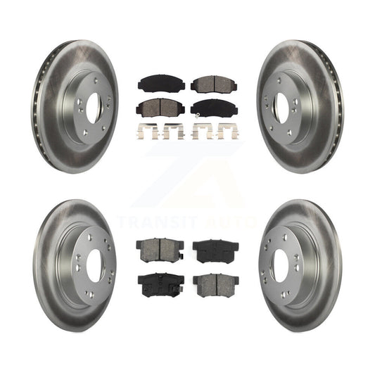 [Avant + Arrière] Kit de disque (revêtu) et plaquette (semi-métallique) de frein pour Acura CSX KGS-100767