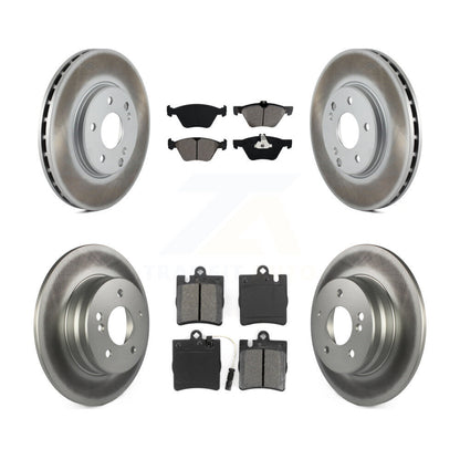 [Avant + Arrière] Kit de disque (revêtu) et plaquette (semi-métallique) de frein pour Mercedes-Benz E320 CLK320 E430 CLK430 KGS-100768