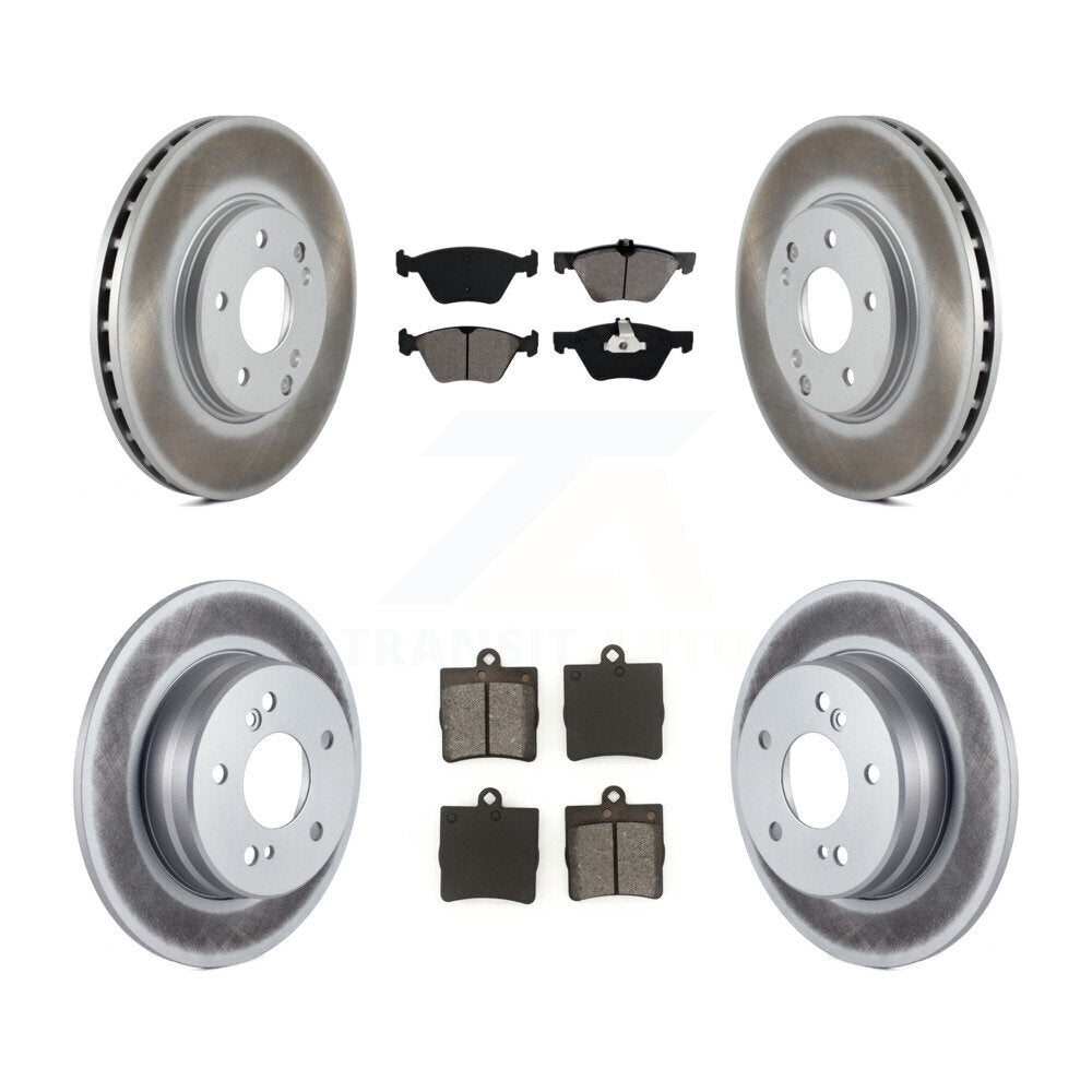 [Avant + Arrière] Kit de disque (revêtu) et plaquette (semi-métallique) de frein pour Chrysler Crossfire Mercedes-Benz SLK320 KGS-100769