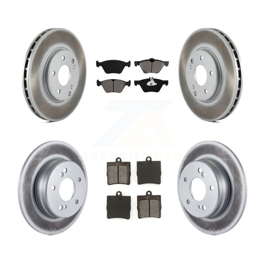 [Avant + Arrière] Kit de disque (revêtu) et plaquette (semi-métallique) de frein pour Chrysler Crossfire Mercedes-Benz SLK320 KGS-100769