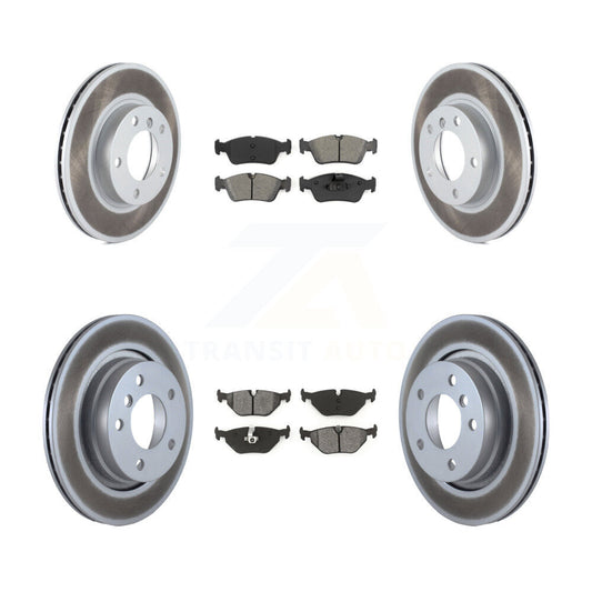 [Avant + Arrière] Kit de disque (revêtu) et plaquette (semi-métallique) de frein pour 1998 BMW 328i 328is avec 294mm Diameter Rotor KGS-100775