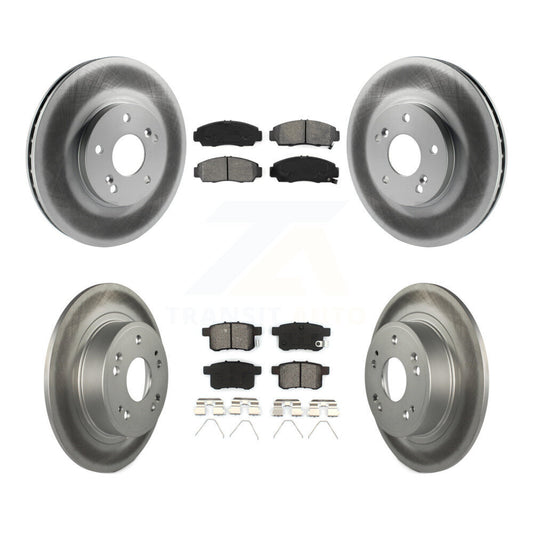 [Avant + Arrière] Kit de disque (revêtu) et plaquette (semi-métallique) de frein pour Honda Accord Acura TSX KGS-100777