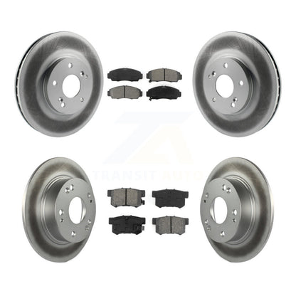 [Avant + Arrière] Kit de disque (revêtu) et plaquette (semi-métallique) de frein pour Honda Accord Acura TSX KGS-100778
