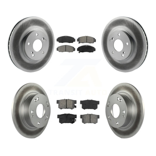 [Avant + Arrière] Kit de disque (revêtu) et plaquette (semi-métallique) de frein pour Honda Accord Acura TSX KGS-100778