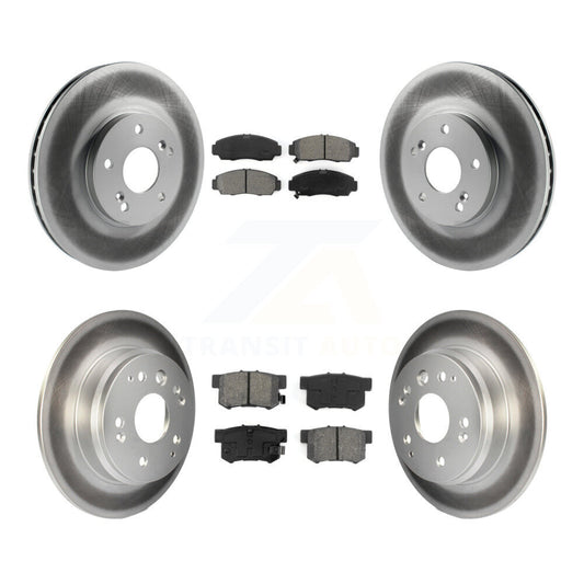 [Avant + Arrière] Kit de disque (revêtu) et plaquette (semi-métallique) de frein pour Acura TL KGS-100779