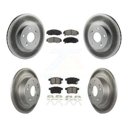 [Avant + Arrière] Kit de disque (revêtu) et plaquette (semi-métallique) de frein pour Honda Accord Acura TSX KGS-100780