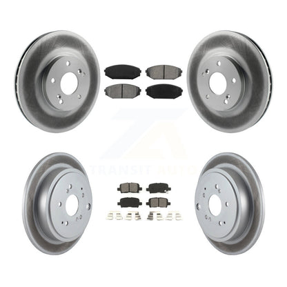 [Avant + Arrière] Kit de disque (revêtu) et plaquette (semi-métallique) de frein pour 2001-2002 Acura MDX KGS-100781