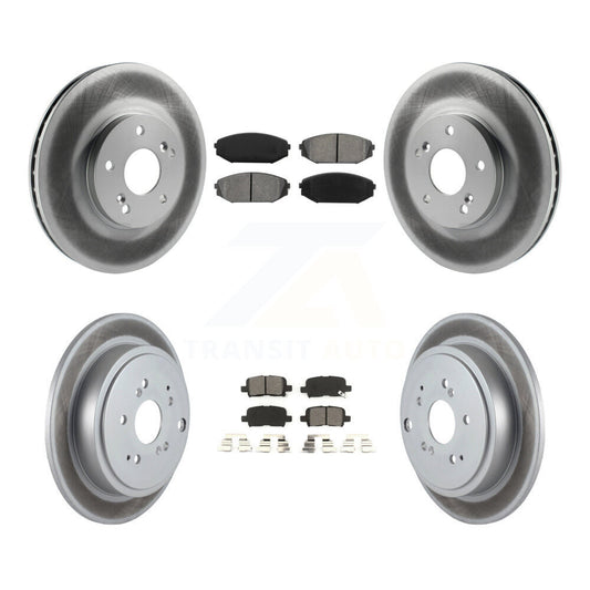 [Avant + Arrière] Kit de disque (revêtu) et plaquette (semi-métallique) de frein pour 2001-2002 Acura MDX KGS-100781