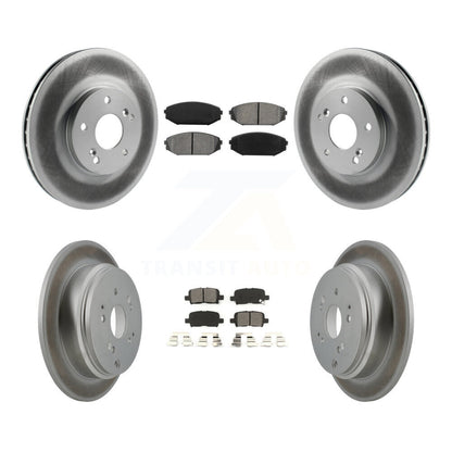 [Avant + Arrière] Kit de disque (revêtu) et plaquette (semi-métallique) de frein pour 2002-2004 Honda Odyssey KGS-100782