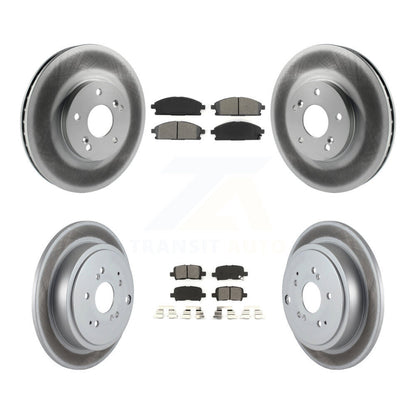 [Avant + Arrière] Kit de disque (revêtu) et plaquette (semi-métallique) de frein pour 2003-2006 Acura MDX KGS-100783