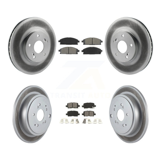 [Avant + Arrière] Kit de disque (revêtu) et plaquette (semi-métallique) de frein pour 2003-2006 Acura MDX KGS-100783