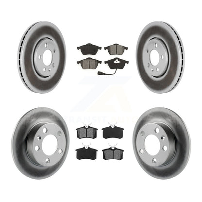 [Avant + Arrière] Kit de disque (revêtu) et plaquette (semi-métallique) de frein pour Volkswagen Beetle Jetta Golf KGS-100785
