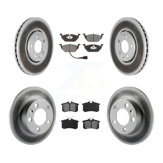 [Avant + Arrière] Kit de disque (revêtu) et plaquette (semi-métallique) de frein pour 2000-2001 Volkswagen Golf 2.0L avec 288mm Diameter Rotor KGS-100786