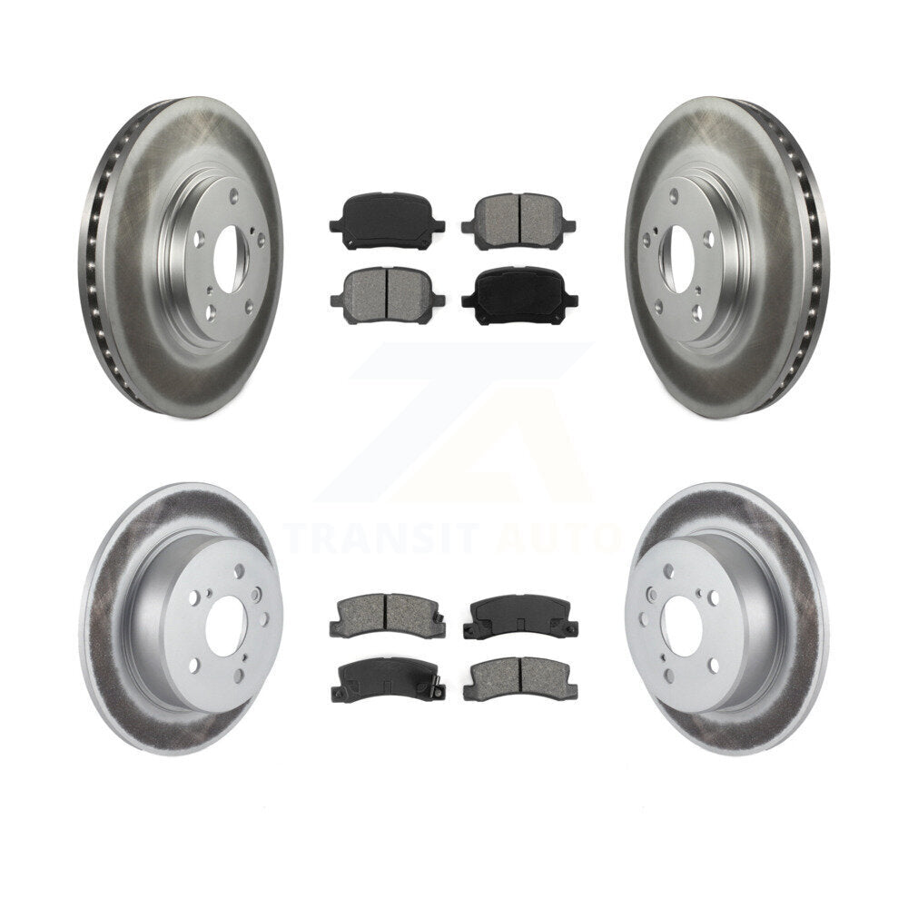 [Avant + Arrière] Kit de disque (revêtu) et plaquette (semi-métallique) de frein pour 1999-2001 Lexus RX300 AWD KGS-100788