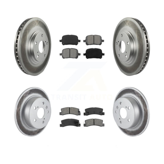 [Avant + Arrière] Kit de disque (revêtu) et plaquette (semi-métallique) de frein pour 1999-2001 Lexus RX300 AWD KGS-100788