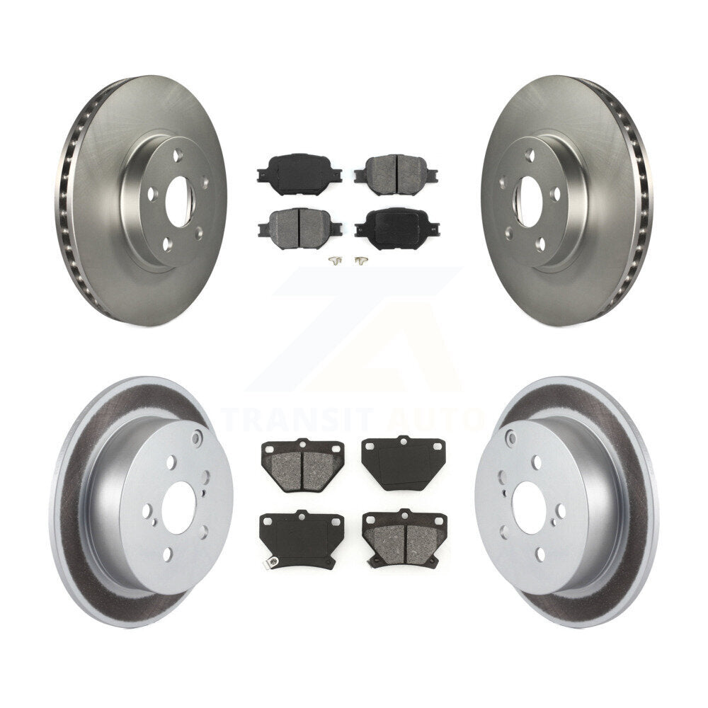 [Avant + Arrière] Kit de disque (revêtu) et plaquette (semi-métallique) de frein pour Toyota Celica KGS-100792