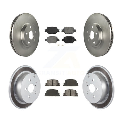 [Avant + Arrière] Kit de disque (revêtu) et plaquette (semi-métallique) de frein pour 2005-2010 Scion tC KGS-100793