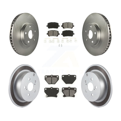 [Avant + Arrière] Kit de disque (revêtu) et plaquette (semi-métallique) de frein pour Toyota Corolla Matrix Pontiac Vibe KGS-100794