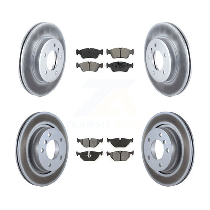 [Avant + Arrière] Kit de disque (revêtu) et plaquette (semi-métallique) de frein pour BMW 325i 325Ci 323i 328i 323Ci 328Ci KGS-100798