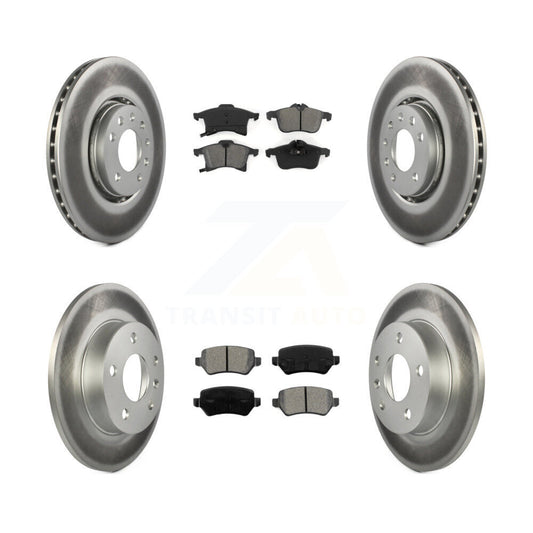 [Avant + Arrière] Kit de disque (revêtu) et plaquette (semi-métallique) de frein pour 2008-2009 Saturn Astra KGS-100803
