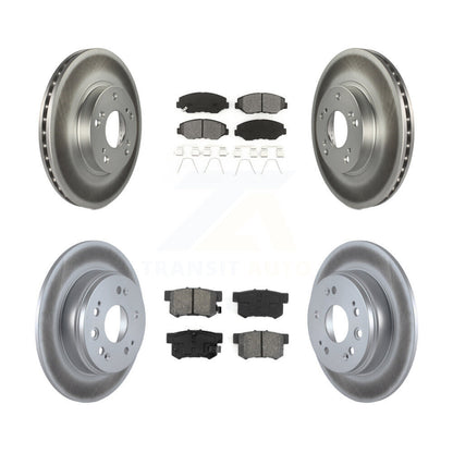 [Avant + Arrière] Kit de disque (revêtu) et plaquette (semi-métallique) de frein pour 2002-2004 Honda CR-V KGS-100809
