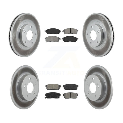 [Avant + Arrière] Kit de disque (revêtu) et plaquette (semi-métallique) de frein pour Nissan Maxima INFINITI I35 KGS-100810