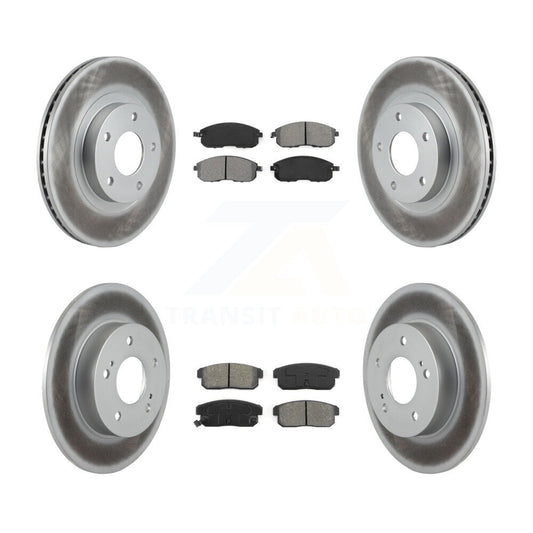 [Avant + Arrière] Kit de disque (revêtu) et plaquette (semi-métallique) de frein pour Nissan Maxima INFINITI I35 KGS-100810
