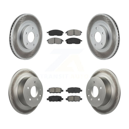 [Avant + Arrière] Kit de disque (revêtu) et plaquette (semi-métallique) de frein pour Nissan Altima KGS-100811